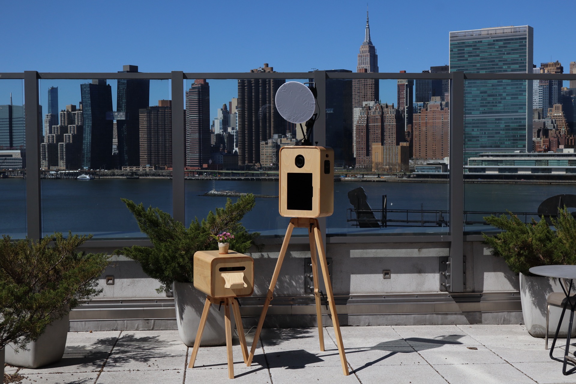 TINYDISCO photo booth in action